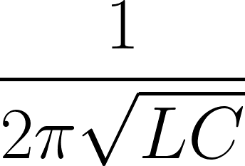 A: 1 / (2π√(LC))